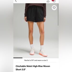 Lululemon Athletica off white/sand colored shorts